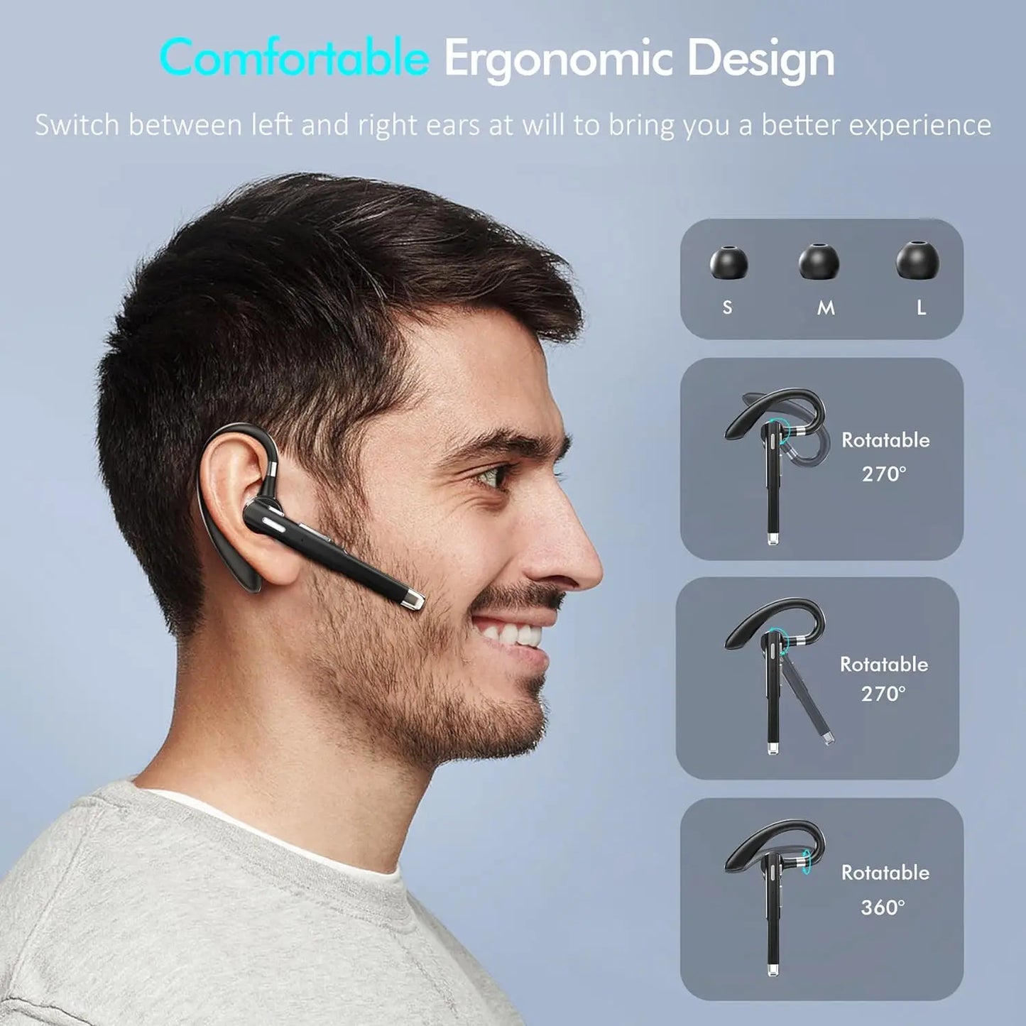 Bluetooth Stereo Noise Canceling Wireless Headphones