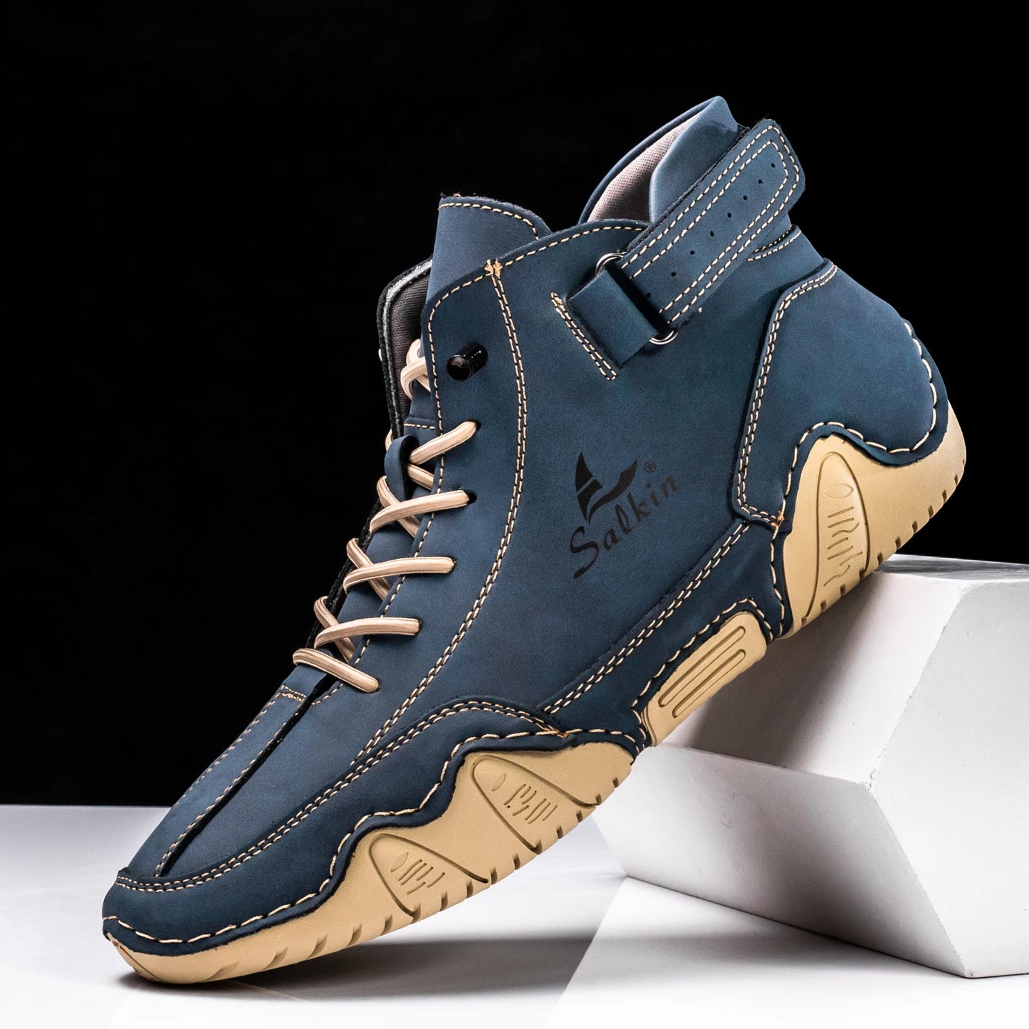 Handmade Men Breathable Casual Leather Men Boots