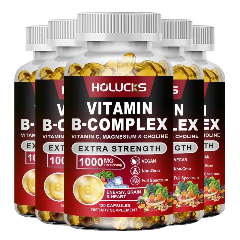 Vitamin B Complex Supplement with Vitamin C, Inositol - Energy Healthy