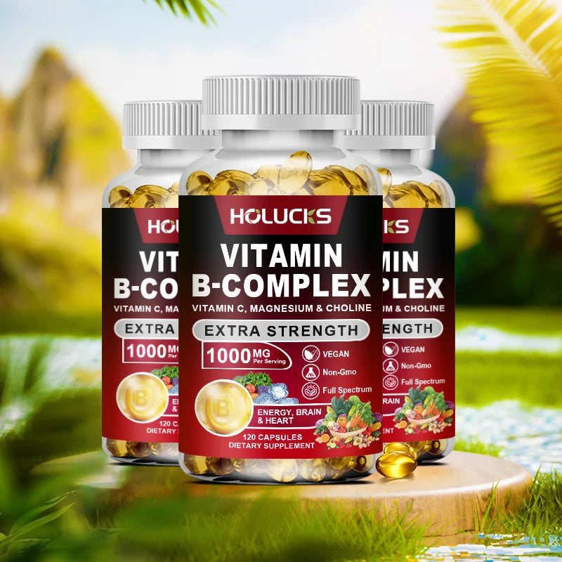 Vitamin B Complex Supplement with Vitamin C, Inositol - Energy Healthy