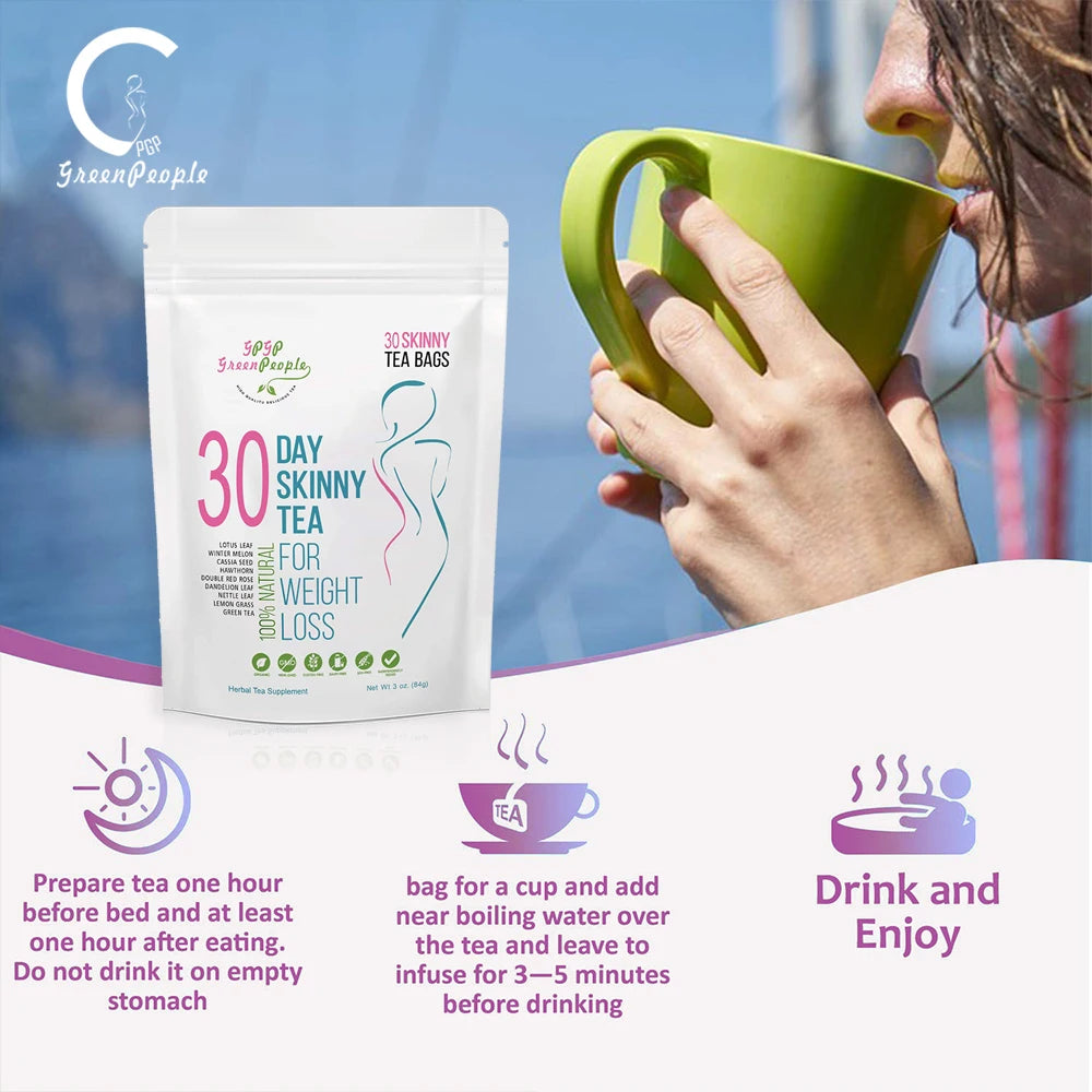 Natural 40 Days Herbal Skinny Detox Weight Loss Supplement