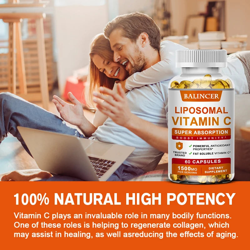 Liposomal Vitamin C Supplement - Easily Absorbed, Fat-Soluble