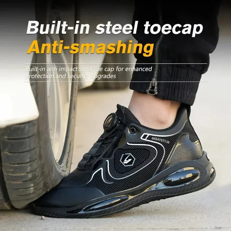 New swivel buckle Safety Boots Men's Work Sneakers
