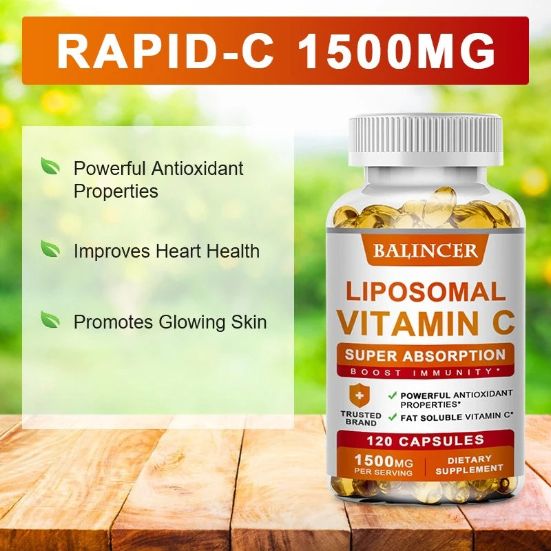 Liposomal Vitamin C Supplement - Easily Absorbed, Fat-Soluble