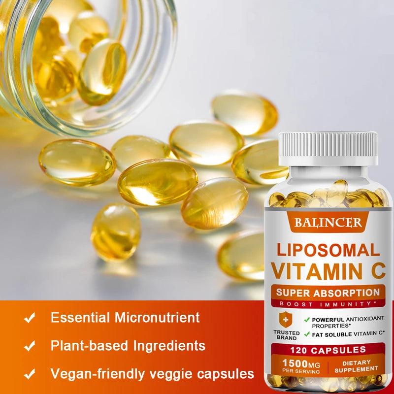 Liposomal Vitamin C Supplement - Easily Absorbed, Fat-Soluble