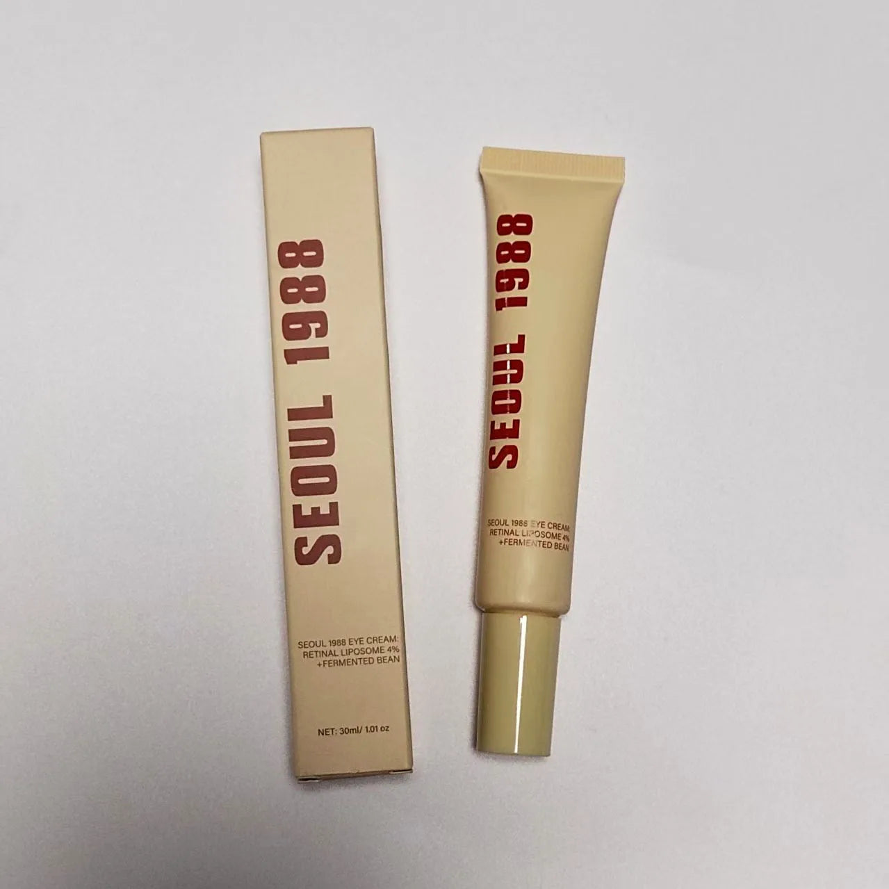 Korean SEOUL 1988 Skin Care Set - Retinol Eye Cream, Ginseng Niacinamide Serum, Cleanser