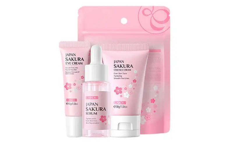 Face Skin Care Set Cleanser Toner Face Serum Eye Skin Care