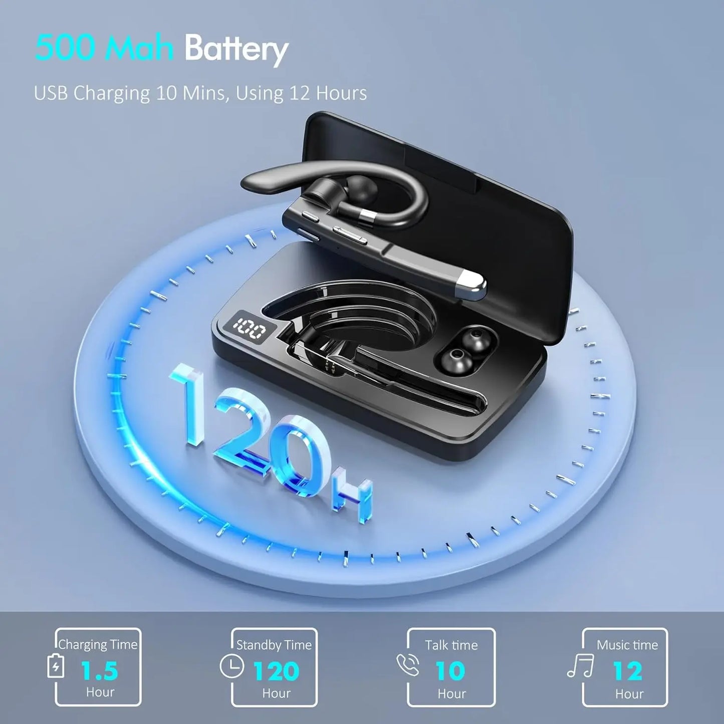 Bluetooth Stereo Noise Canceling Wireless Headphones