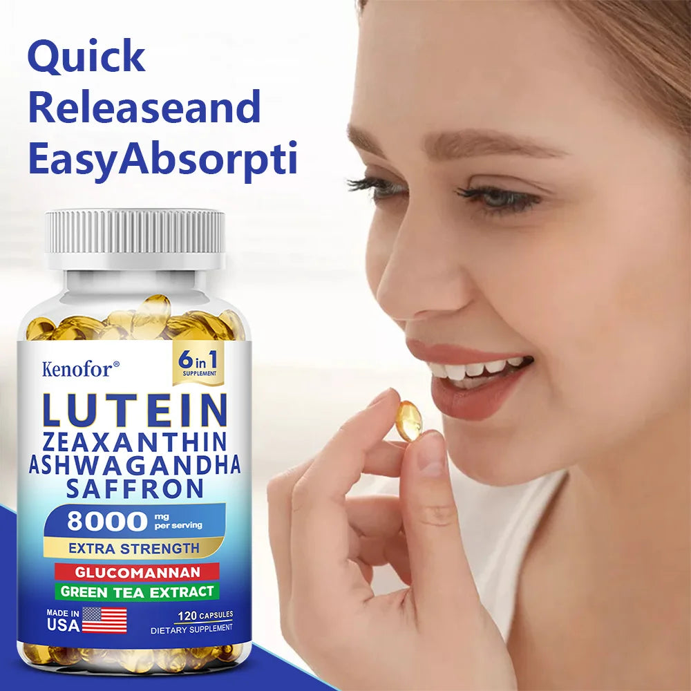 Lutein and Zeaxanthin Supplements Essential Eye Vitamins & Vision Health Dietary Supplement