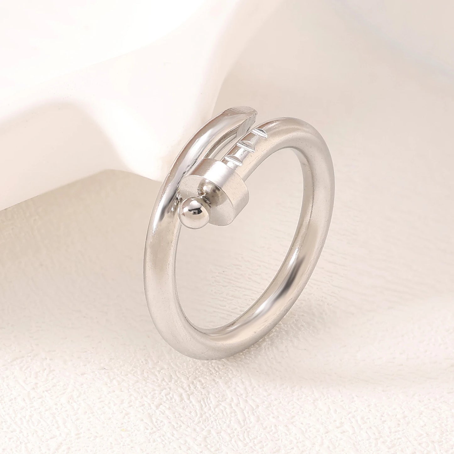 American style fashion, high-end feel, light luxury, nail bracelet, ring,