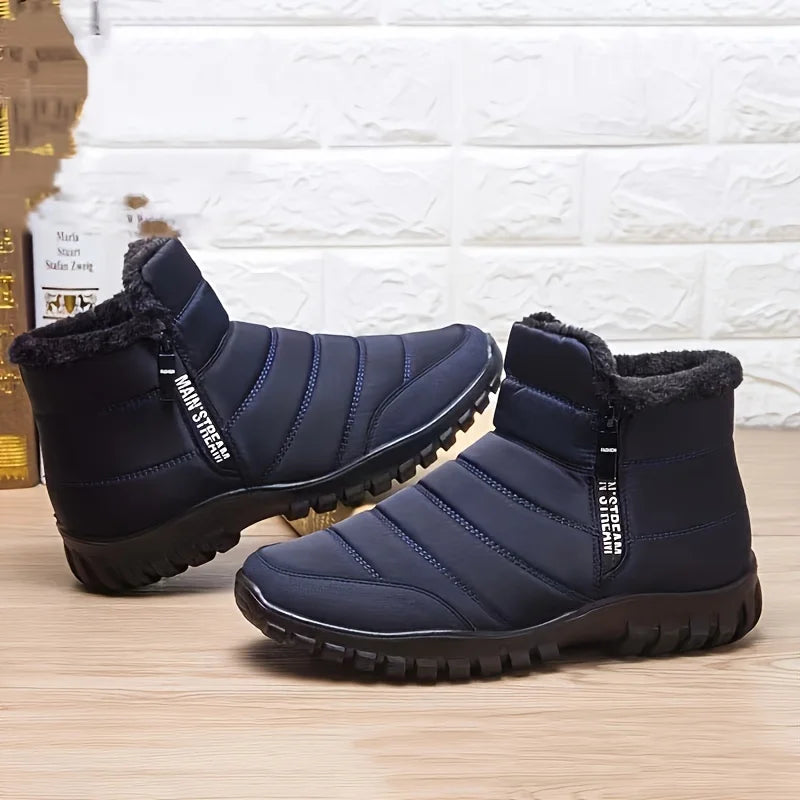 Men's sneakers Warm Cotton Zipper Snow Ankle Boots