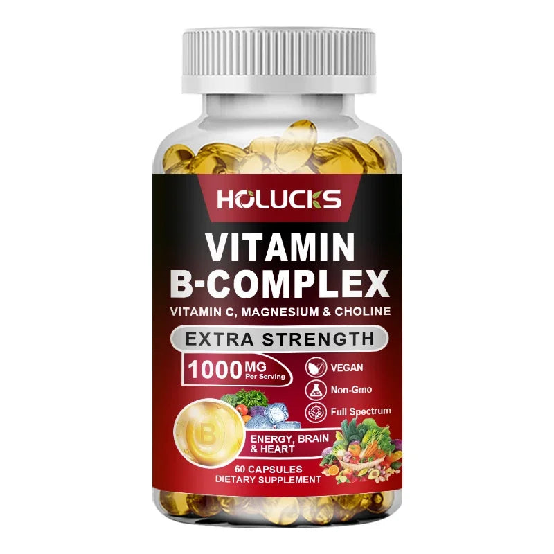 Vitamin B Complex Supplement with Vitamin C, Inositol - Energy Healthy