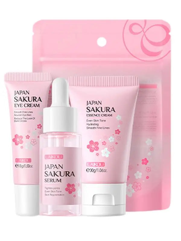 Face Skin Care Set Cleanser Toner Face Serum Eye Skin Care