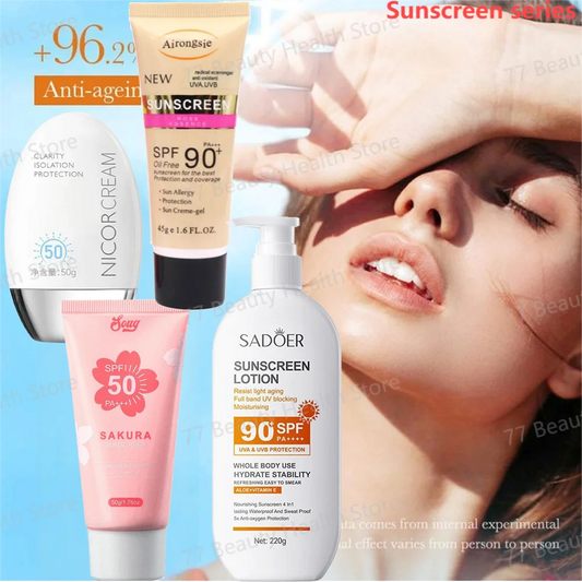 Sunscreen Spf 50 Face Korean Products Sunblock Cream