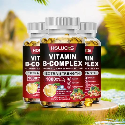 Vitamin B Complex Supplement with Vitamin C, Inositol - Energy Healthy