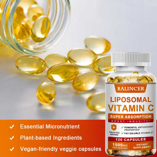 Liposomal Vitamin C Supplement - Easily Absorbed, Fat-Soluble