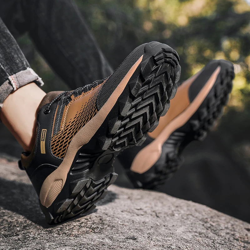 Men Hiking Shoes Mountain Boots Climbing Sneakers