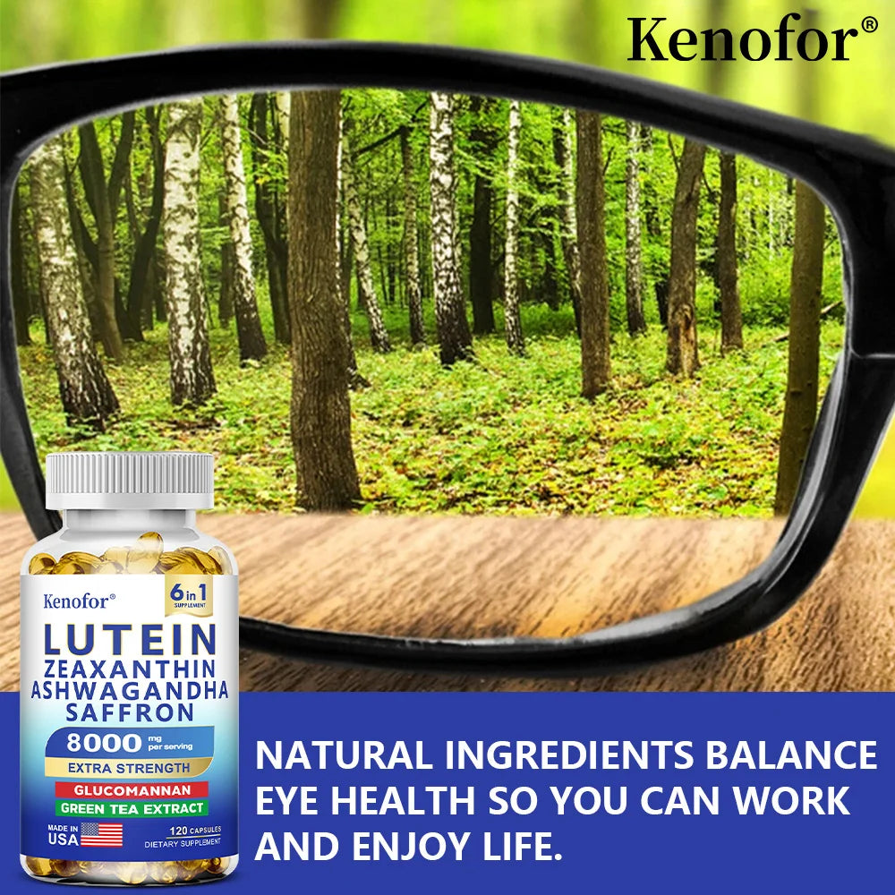 Lutein and Zeaxanthin Supplements Essential Eye Vitamins & Vision Health Dietary Supplement