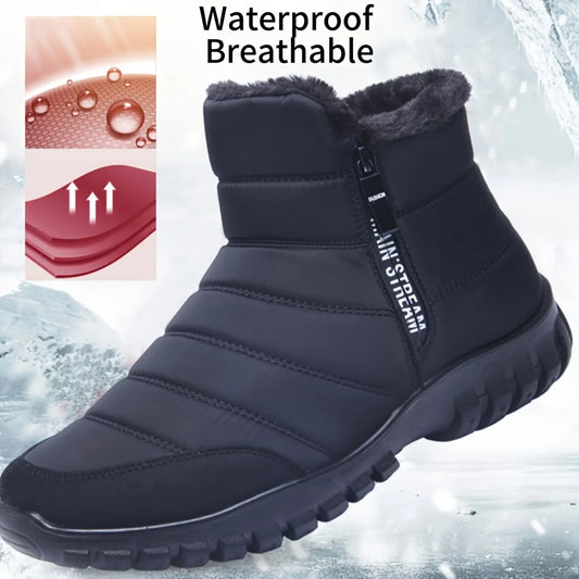 Men's sneakers Warm Cotton Zipper Snow Ankle Boots
